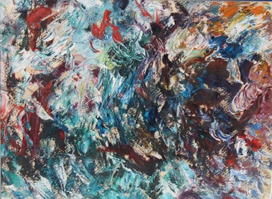 Thomas Koether (NY, FL b. 1940) "Rock Formation"