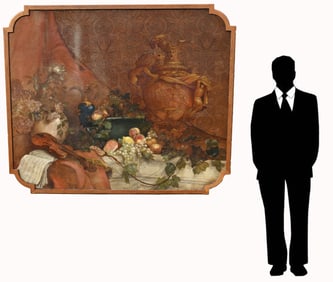 Monumental Antique European School Still Life