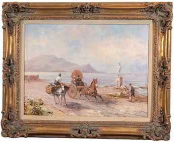 Claude Menzinger - "Cart Riding at a Gallop"