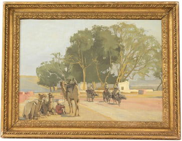 Lena George, Orientalist Painting. Ex Christie's