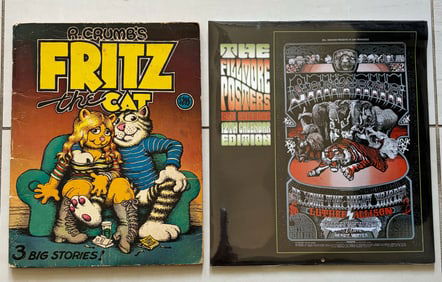 R. Crumb's Fritz the Cat and a 2000 Filmore Poster