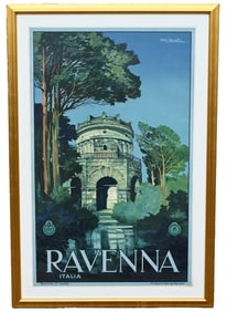Vintage Ravenna Italia Vintage Travel Poster