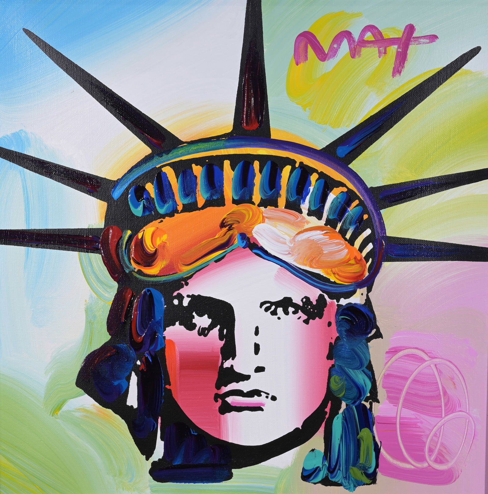 Peter Max - "Liberty Head Ver. II" Original (1 of 9)