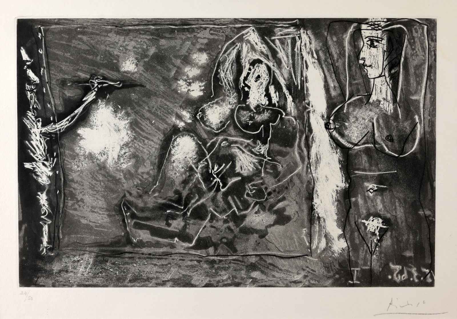 Picasso - "Dans L'Atelier" Aquatint (1 of 7)