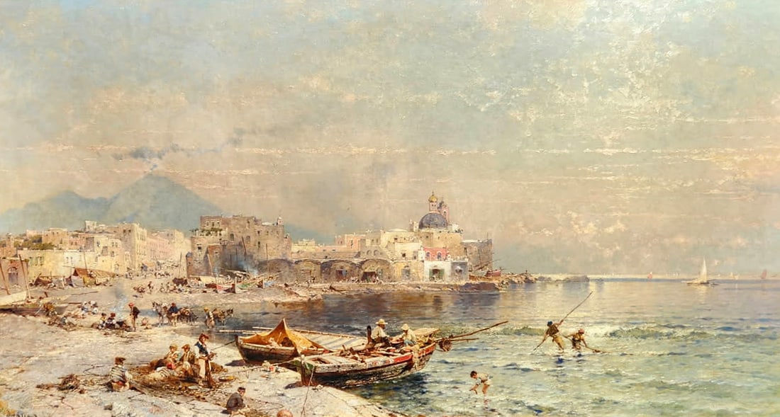 Franz Richard Unterberger (1838 - 1902) Naples (1 of 1)