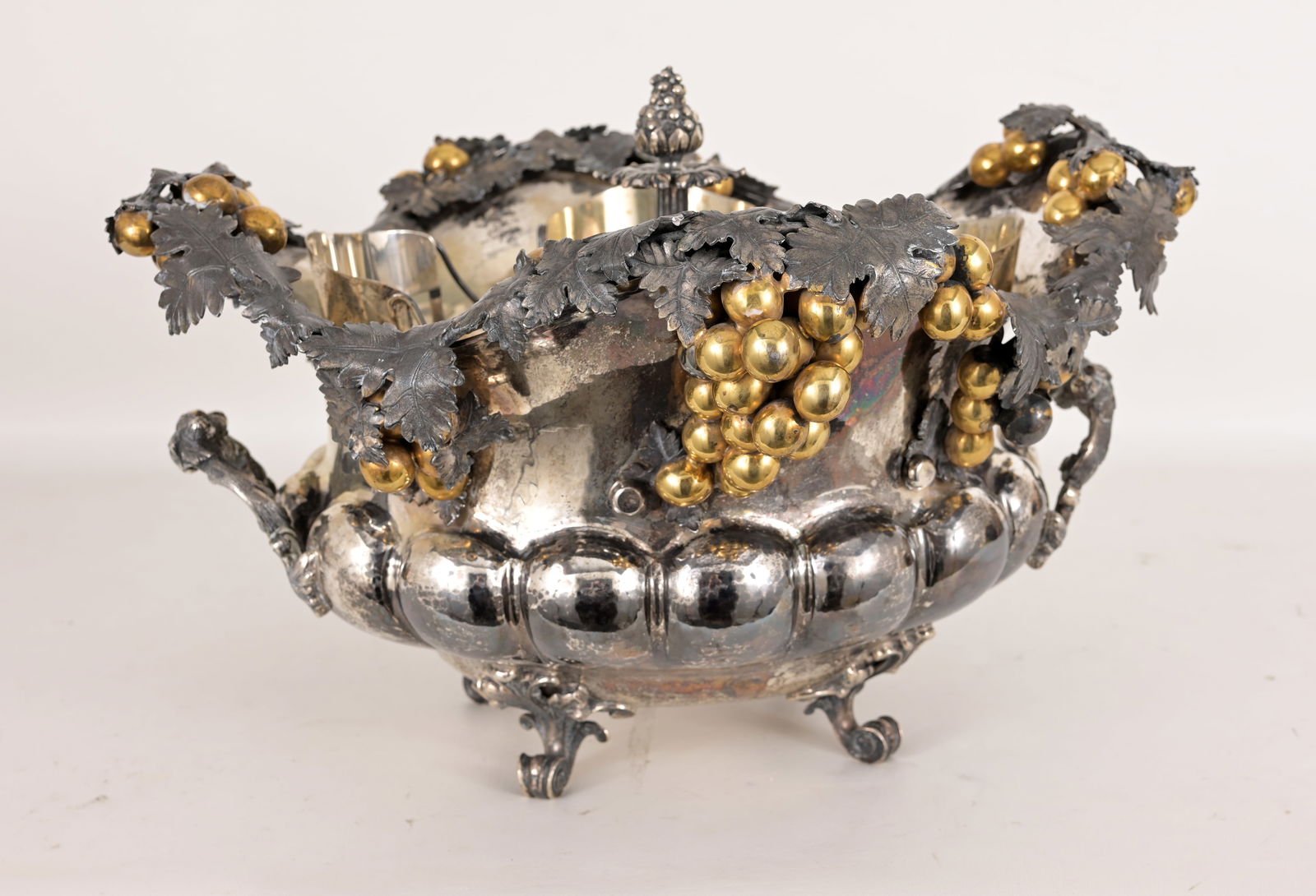 Large Italian .800 Silver Champagne Cooler (1 of 11)