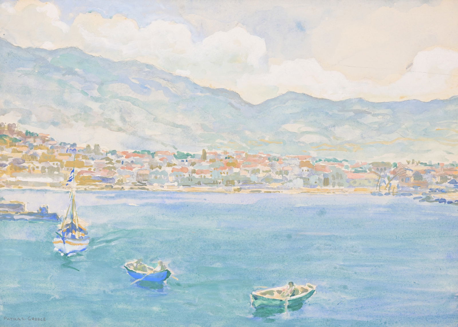 Francis Luis Mora (1874 - 1940) "Patras, Greece" (1 of 4)