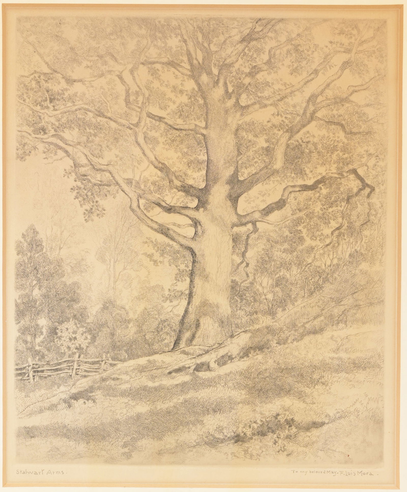 Francis Luis Mora (1874 - 1940) "Stalwart Arms" (1 of 4)