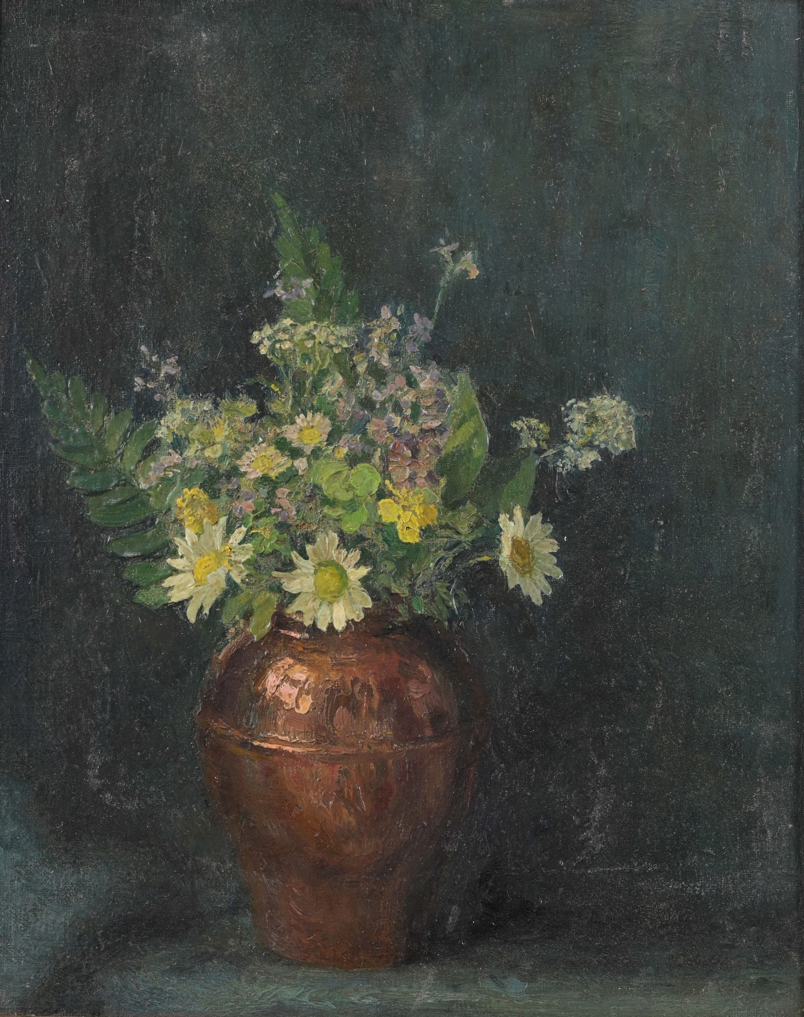 Francis Luis Mora (American, 1874 - 1940): Francis Luis Mora (American, 1874 - 1940) Still life painting. Oil on board. Inscribed verso. Provenance: from the estate of the artist. Sight Size: 8 x 10 in. Overall Framed Size: 9 x 11 in.