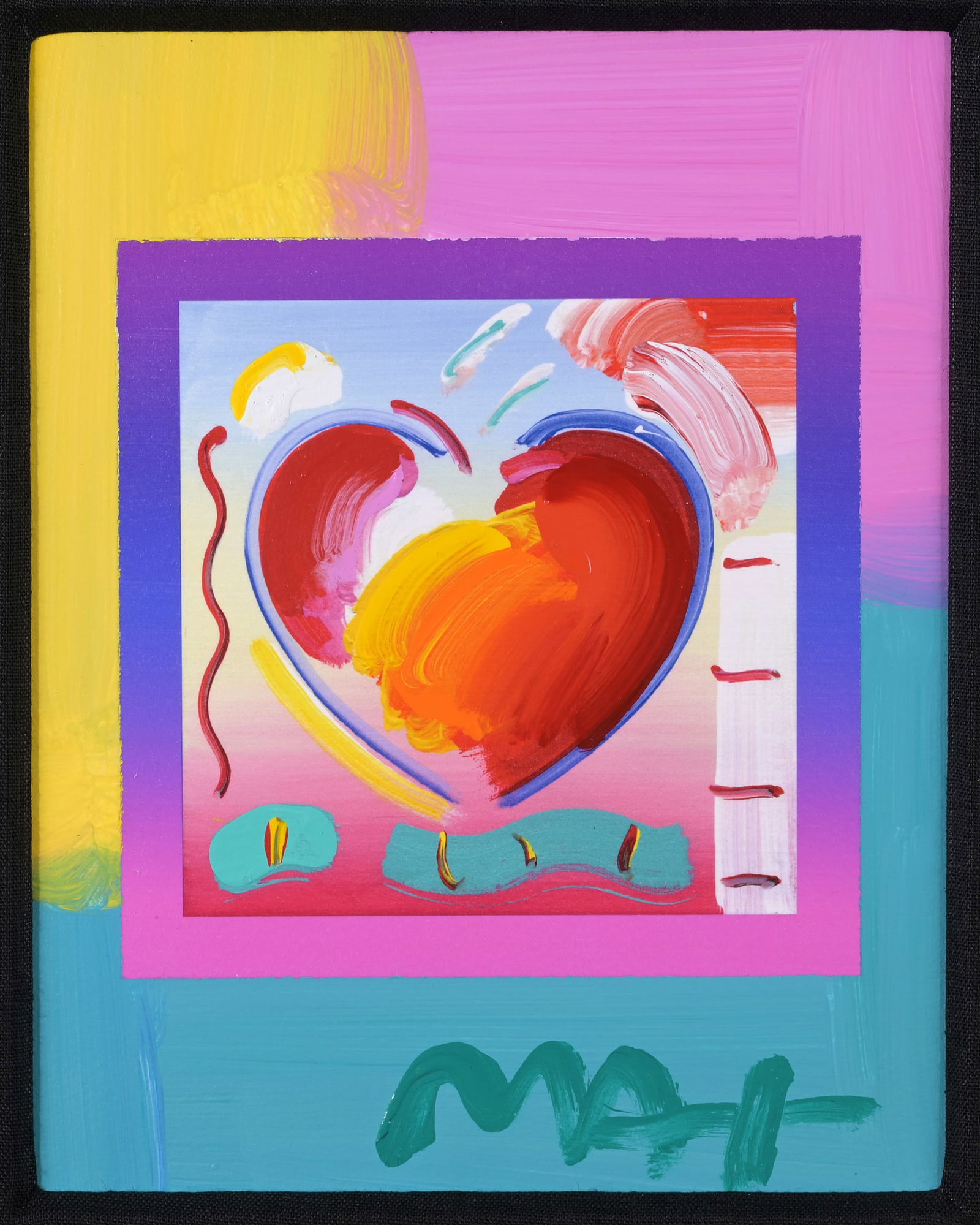 Peter Max - "Heart on Blends" Mixed Media (1 of 6)
