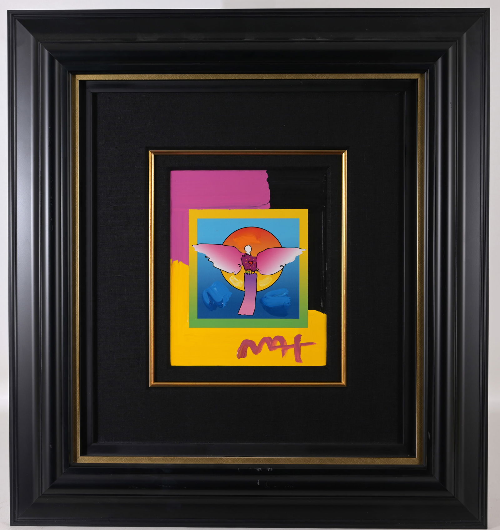 Peter Max - "Angel with Sun on Blends" - 2