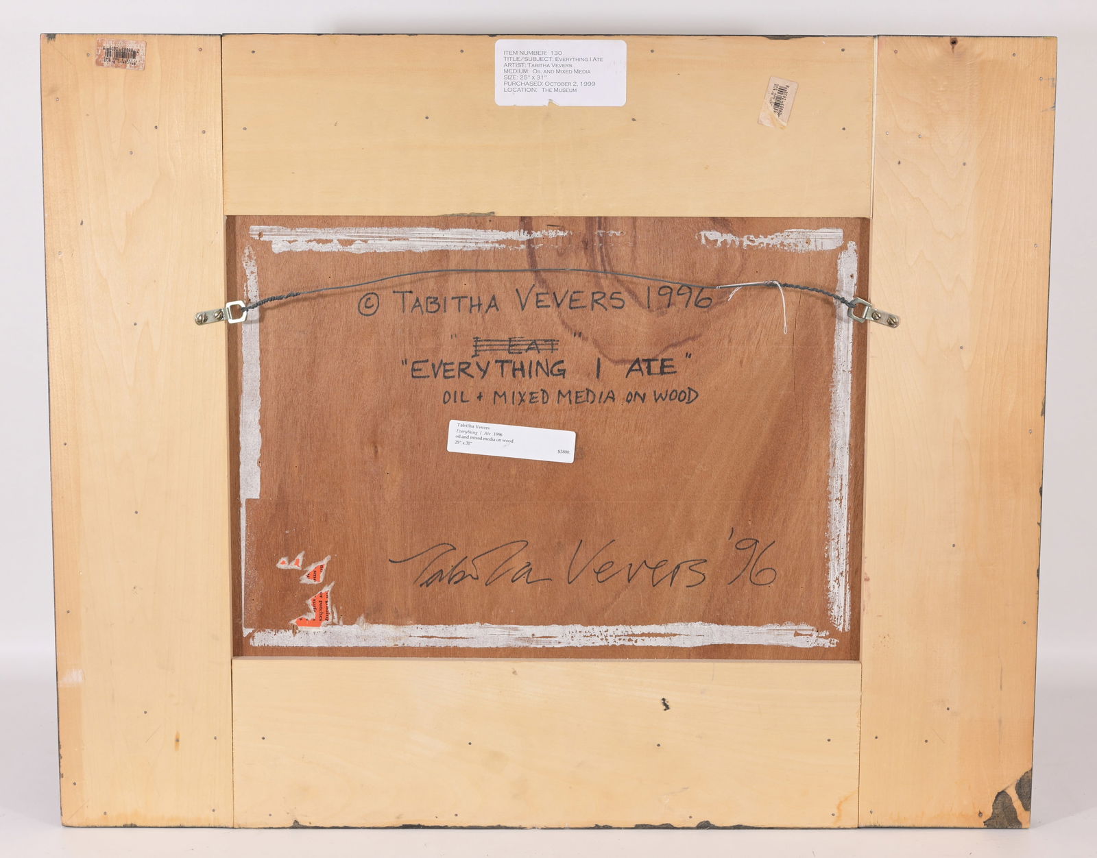 Tabitha Vevers (b. 1957) "Everything I Ate" - 6