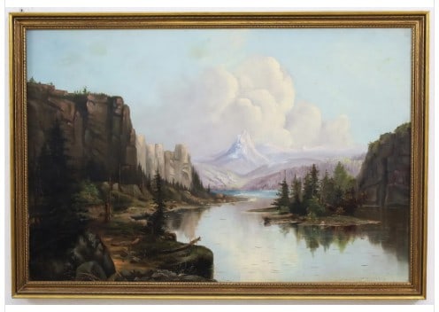 19th C. American School Western Landscape (1 of 2)
