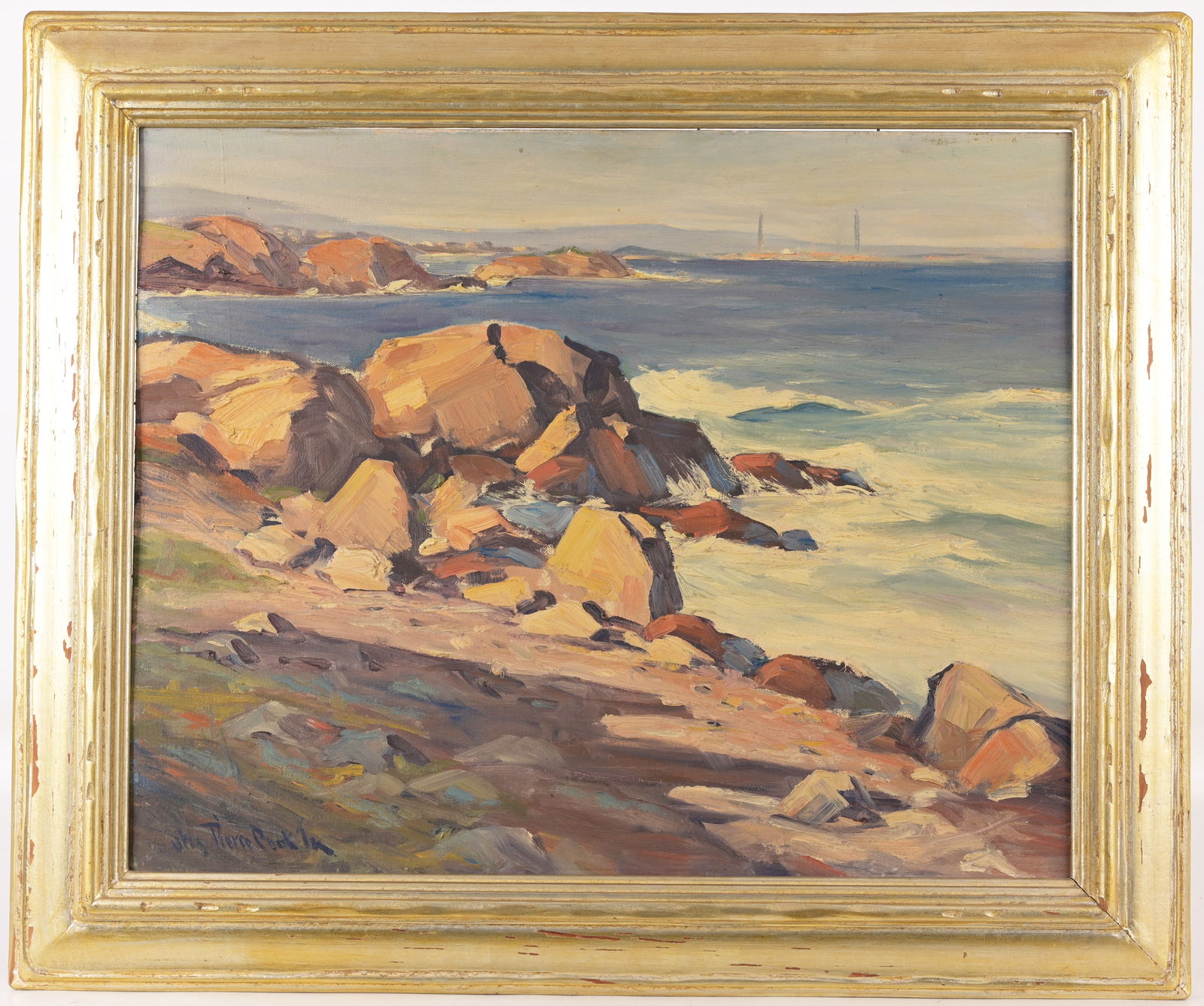 Otis Cook (American, 1900 - 1980) "Bass Rocks" (1 of 4)