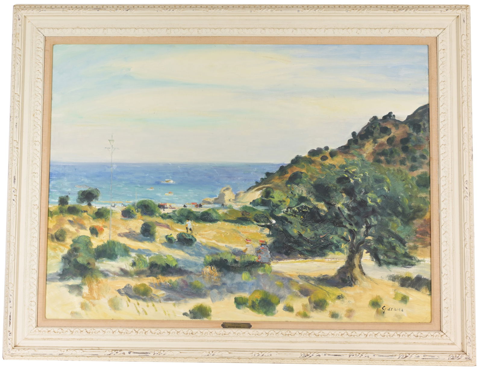 Gaston Sebire (French, 1920 - 2001): Gaston Sebire (French, 1920 - 2001) "Le Caroubier" Oil on Canvas. Signed lower right. Wally Findlay Gallery label verso. Sight Size: 29 x 39.5 in. Overall Framed Size: 36.5 x 47 in. Sebire