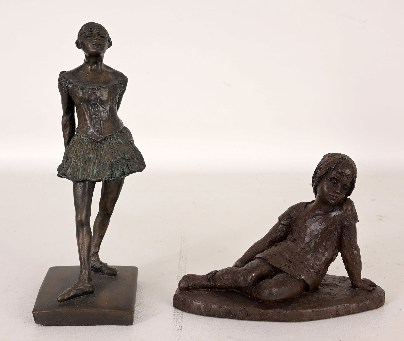 (2) Assorted Bronze Resin Sculptures (1 of 7)