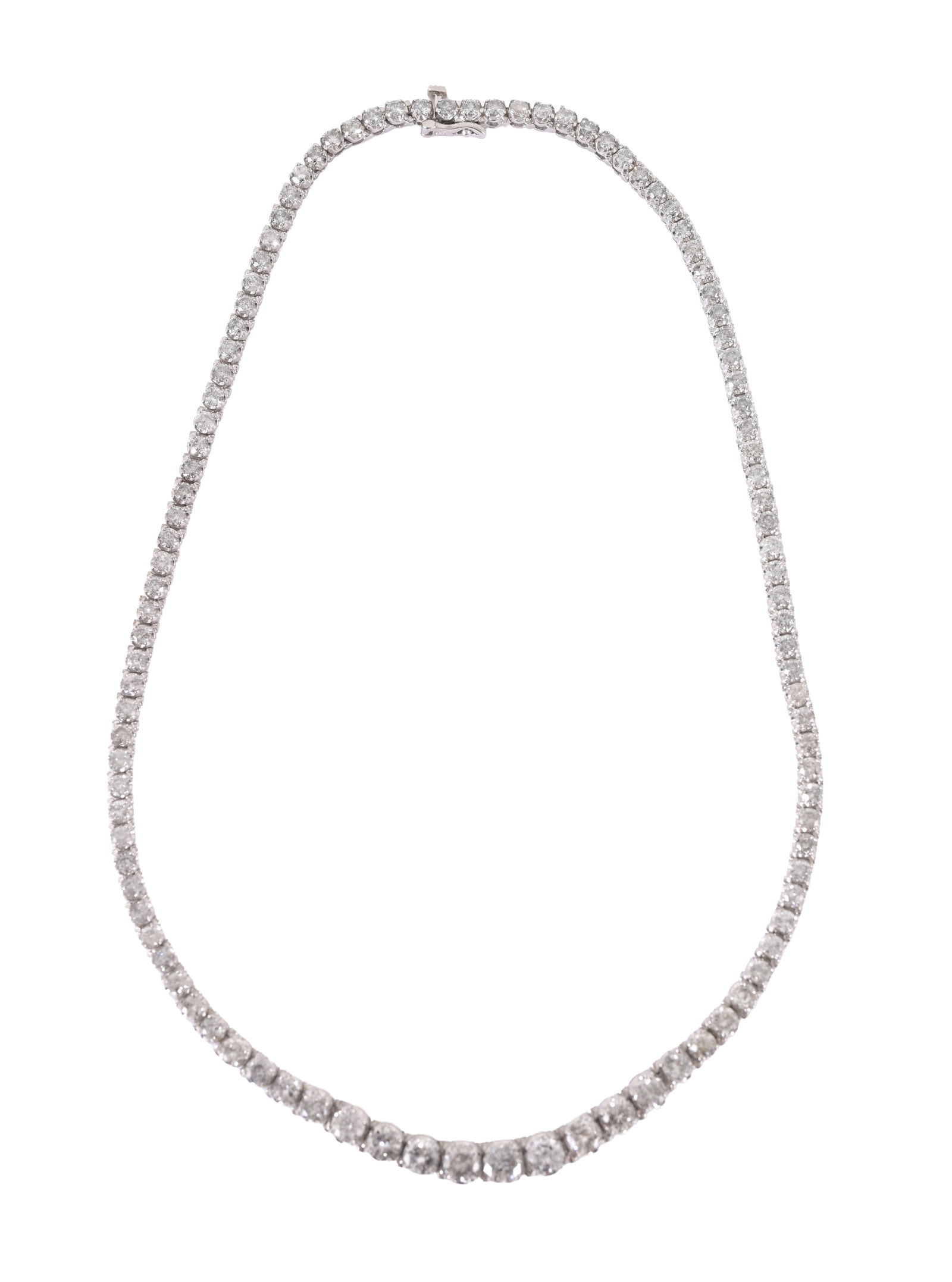 14K White Gold 12.5 CTW Diamond Necklace (1 of 7)