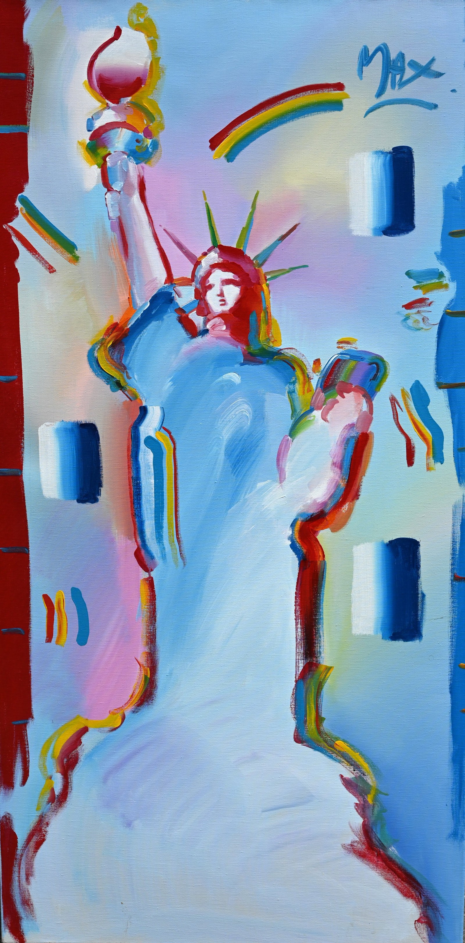 Peter Max - "Statue of Liberty" Monumental Acrylic (1 of 6)