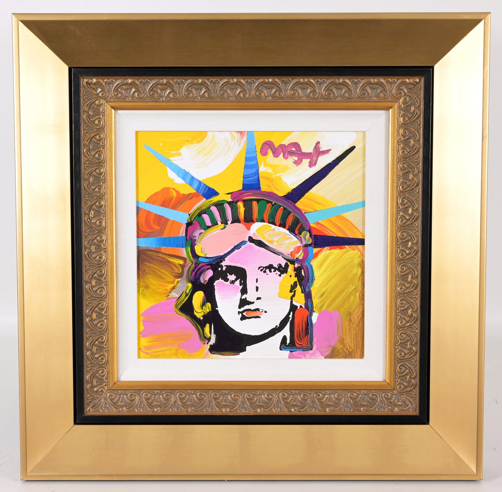 Peter Max - "Liberty Head" ver. X - 2014- Acrylic (1 of 9)