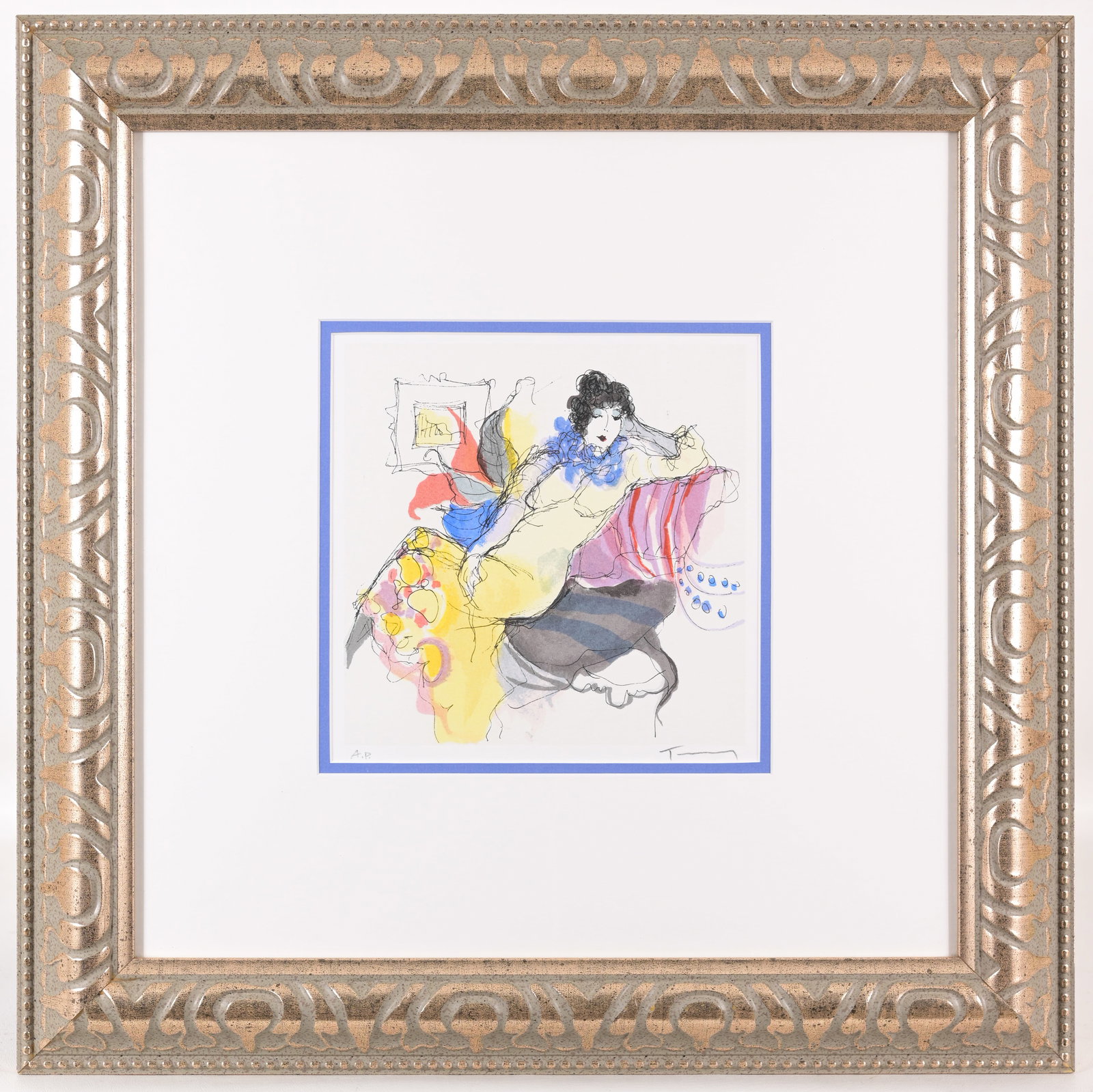 Itzchak Tarkay (1935 - 2012) "The Lounge" (1 of 4)