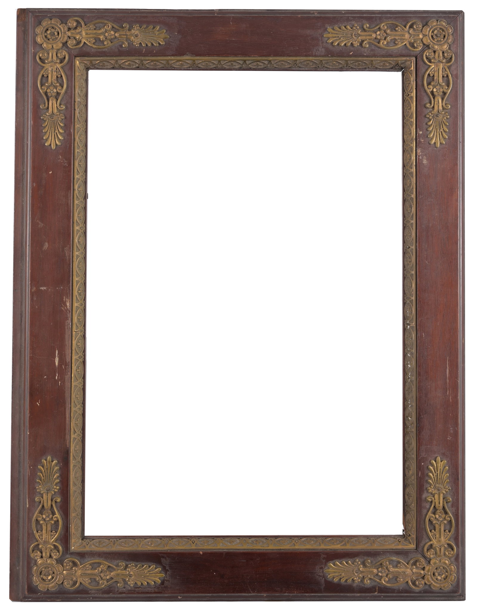 19th C. Gilt Bronze/Wood Frame: 19th C. Gilt Bronze/Wood Frame Rabbet Size: 17 1/8 x 12 in. Overall Frame Size: 21 x 16 in.