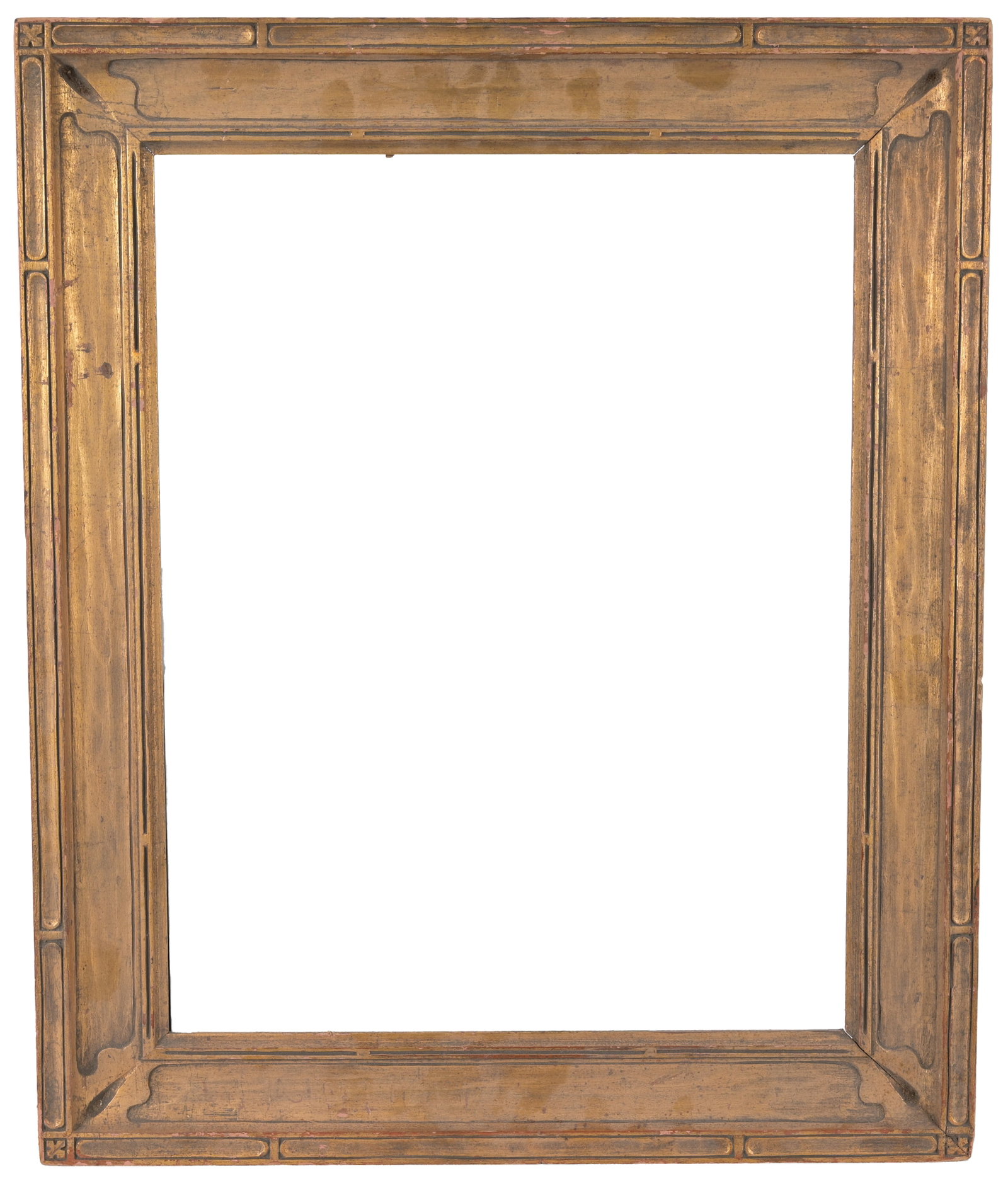 Antique Arts & Crafts Style Gilt/Wood Frame: Antique Arts & Crafts Style Gilt/Wood Frame. Rabbet Size: 14.25 x 11.25 in. Sight Size: 13.75 x 10.75 in. Overall Framed Size: 17.75 x 14.75 in.