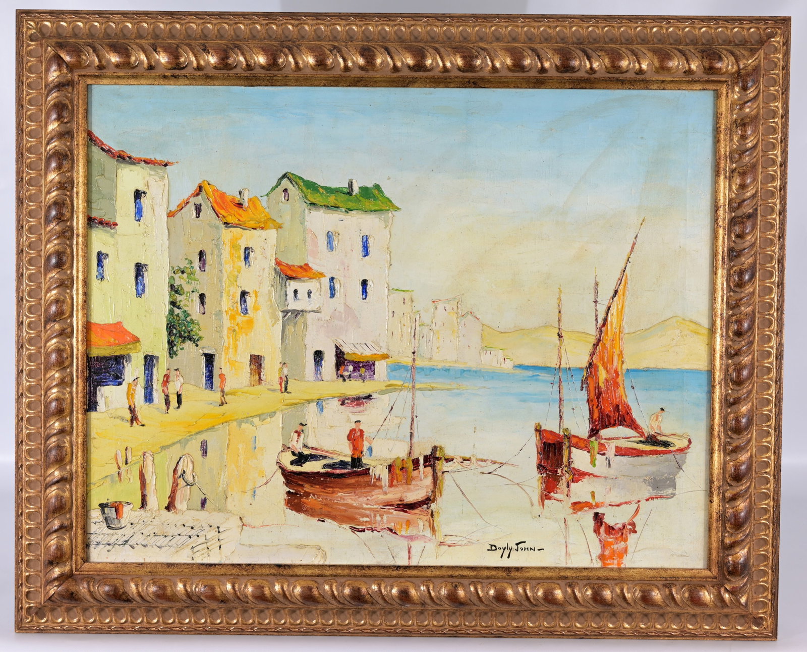 C.R. Doyly-John (1906 - 1993): Cecil Rochfort Doyly-John (1906 - 1993) Oil on Canvas. Signed lower right. Sight Size: 19.25 x 25.25 in. Overall Framed Size: 25.75 x 31.75 in.