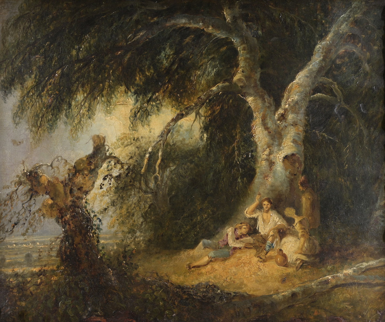 Old Master School, Classical Scene with Figures - 2