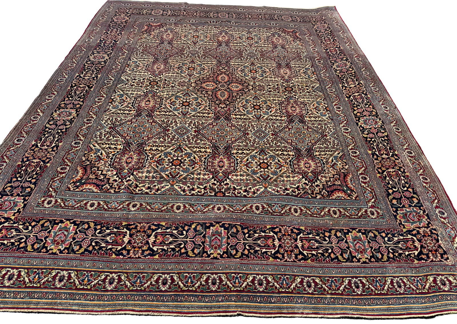Antique Lavar Kirman Rug - 9' x 12' (1 of 3)
