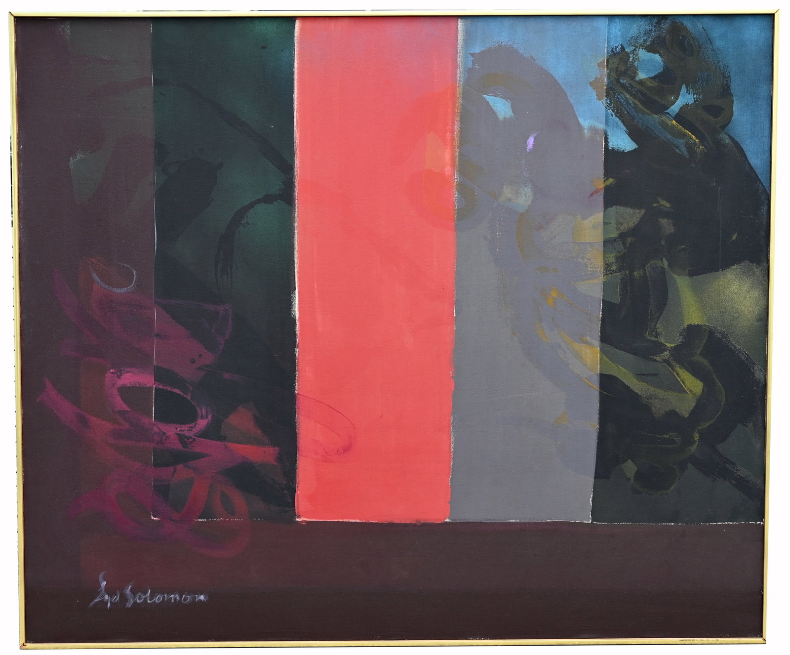 Syd Solomon (1917 - 2004) "Banner Majorca" 60 x 72 (1 of 13)