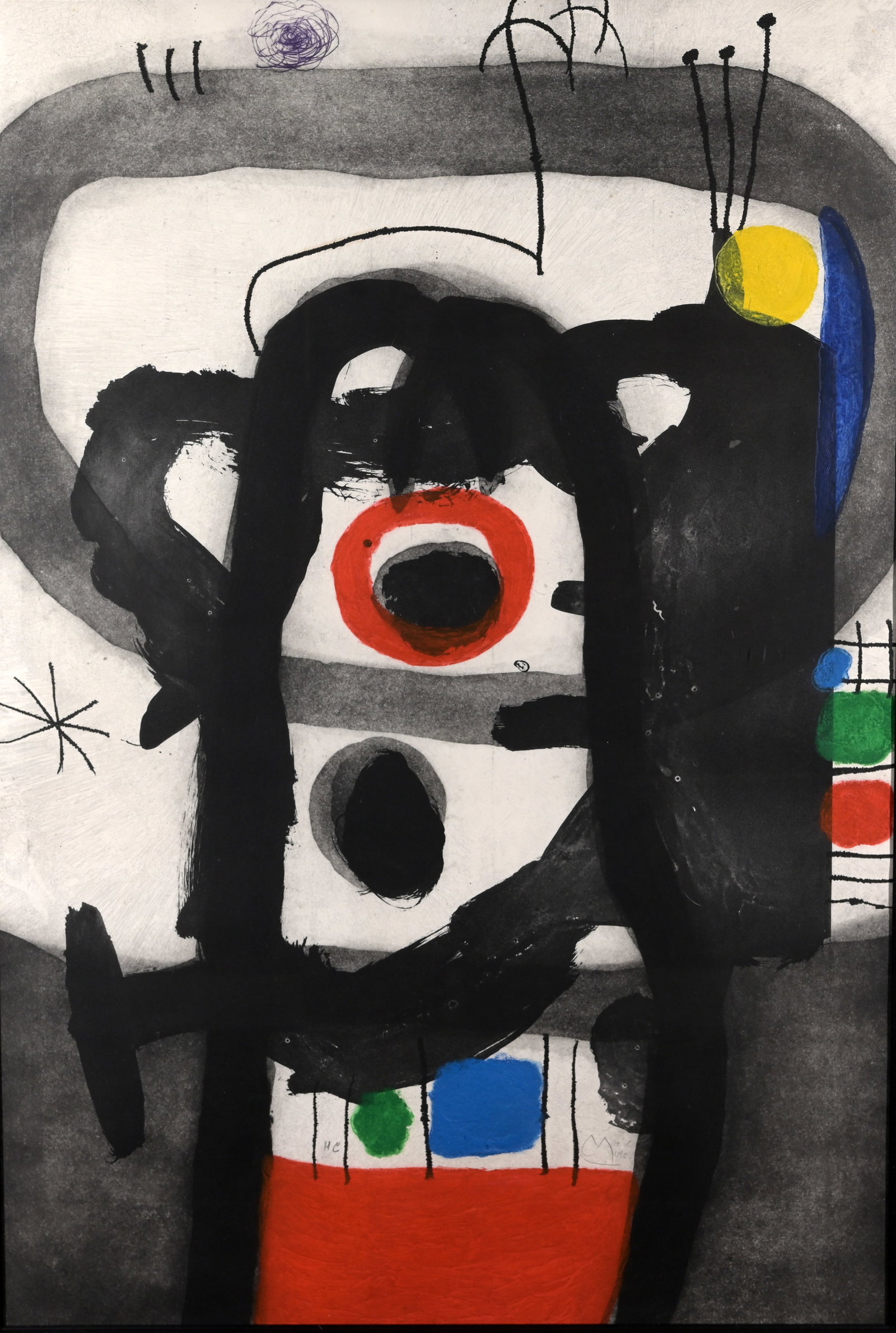 Joan Miro - "L'Enrage" - 1967 Etching, Aquatint HC (1 of 7)