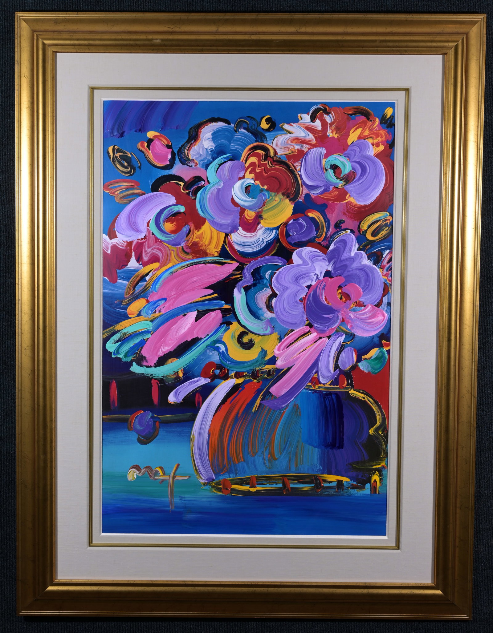 Peter Max - "Flowers" Mixed Media - 2