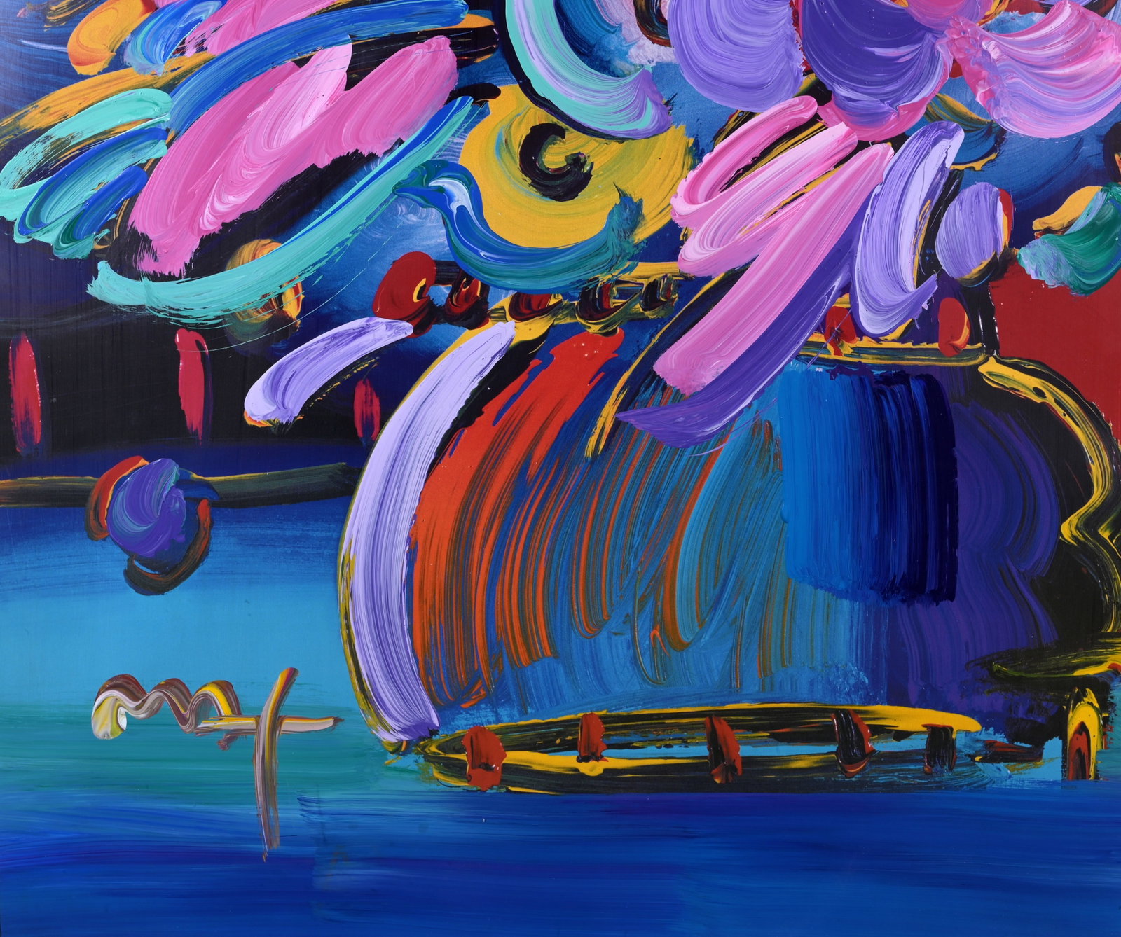 Peter Max - "Flowers" Mixed Media - 4