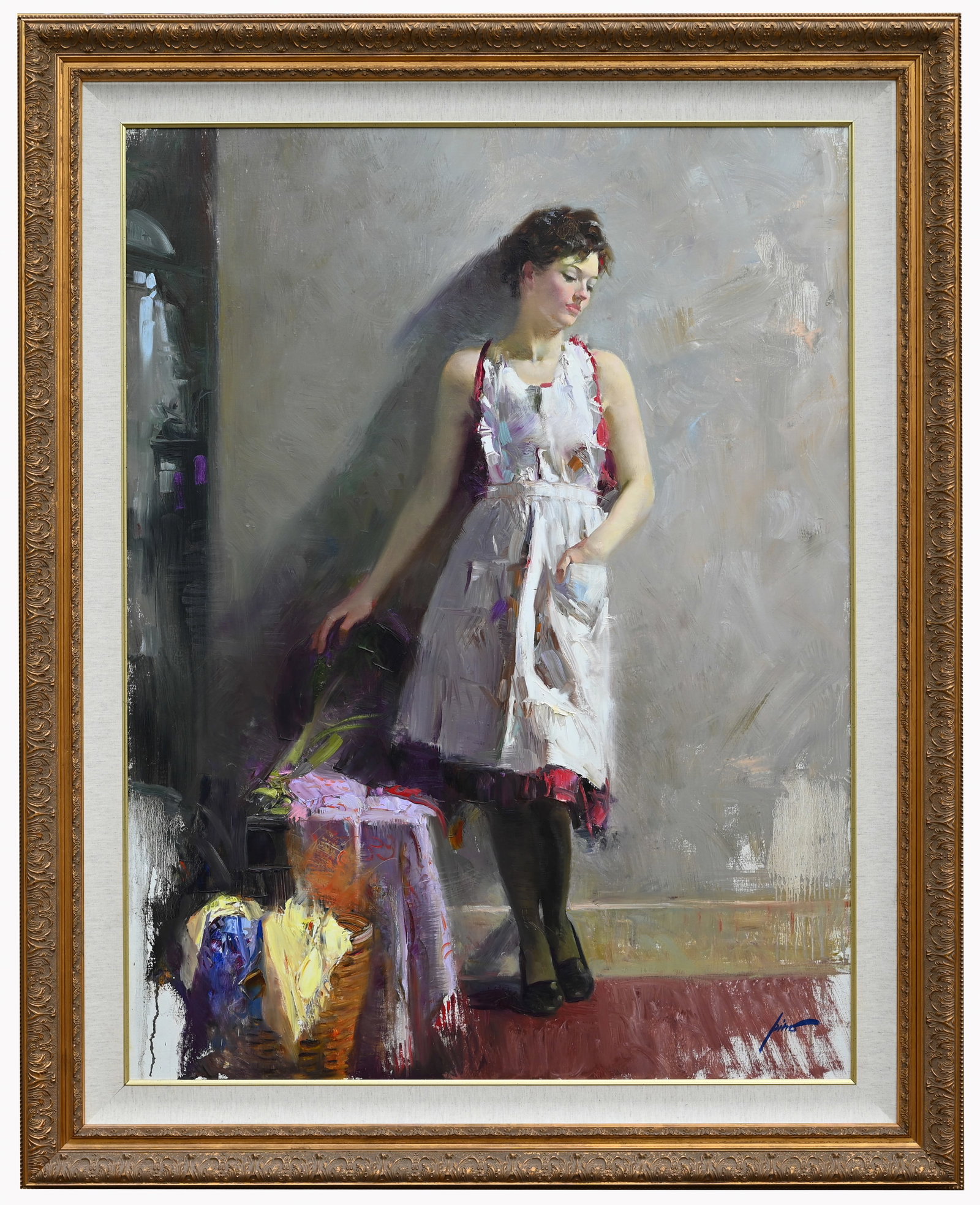 Pino Daeni (1939 - 2010) "Young Maiden" 50 x 38 in (1 of 6)