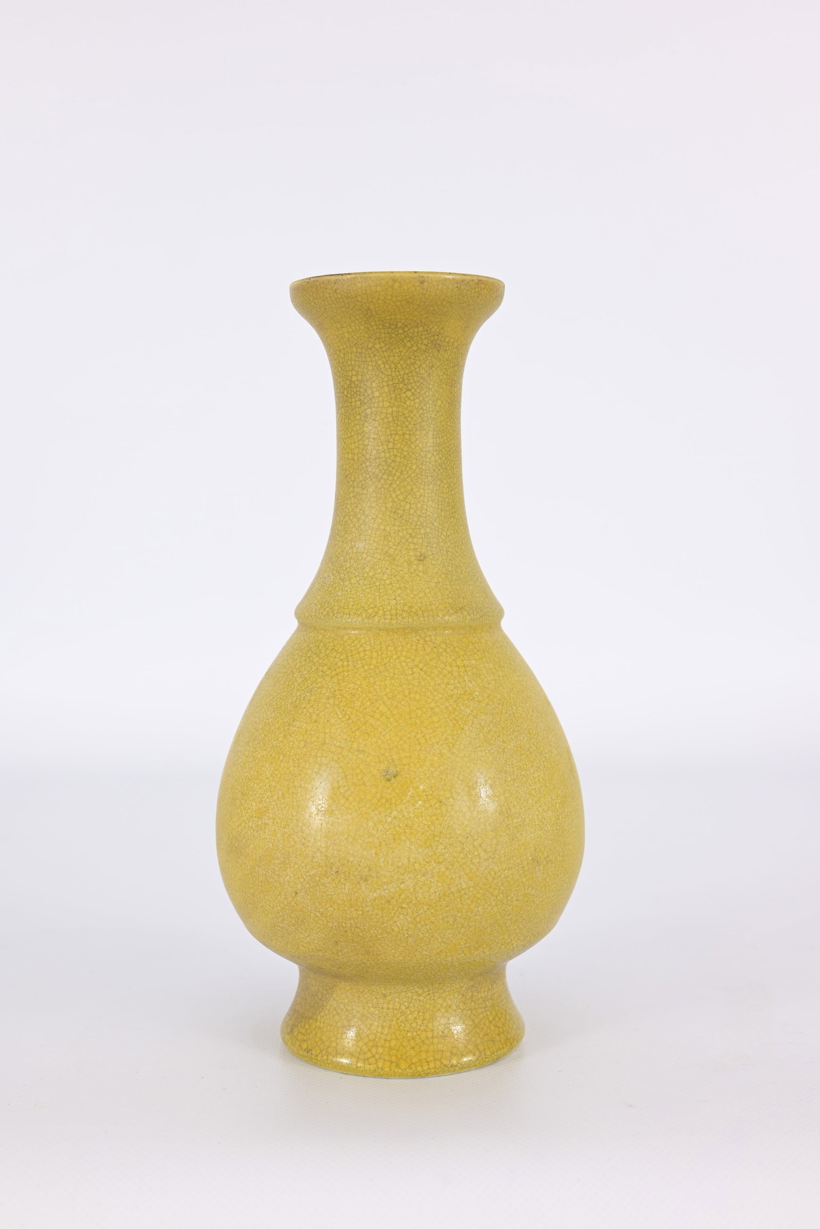 Antique Chinese Yellow Crackle Porcelain Vase (1 of 10)