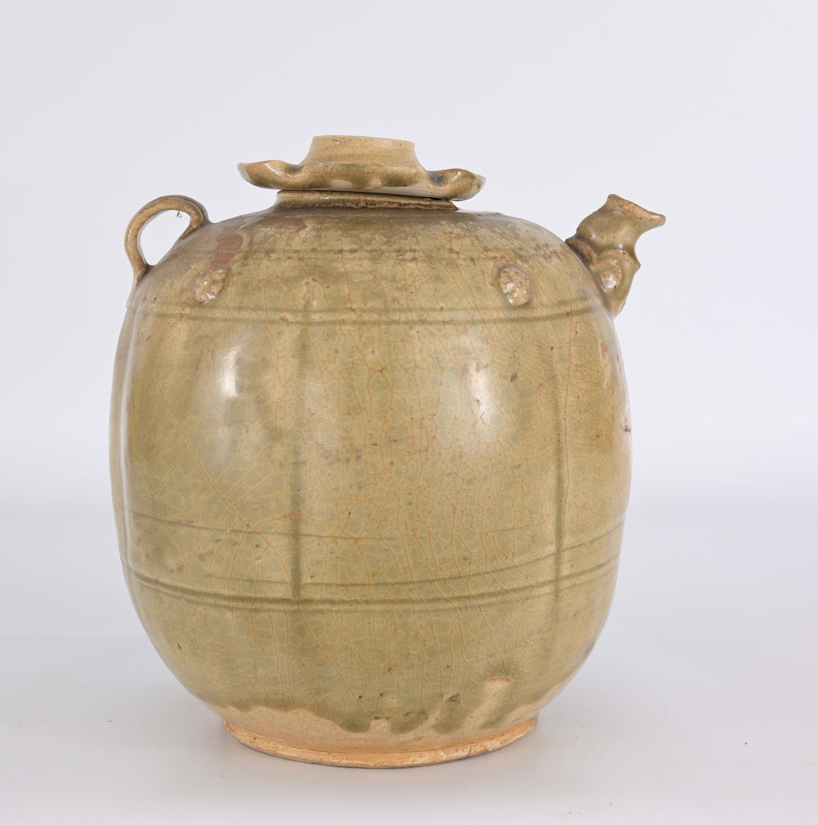 13/14th C. Vietnamese Glazed Stoneware Ewer (1 of 8)