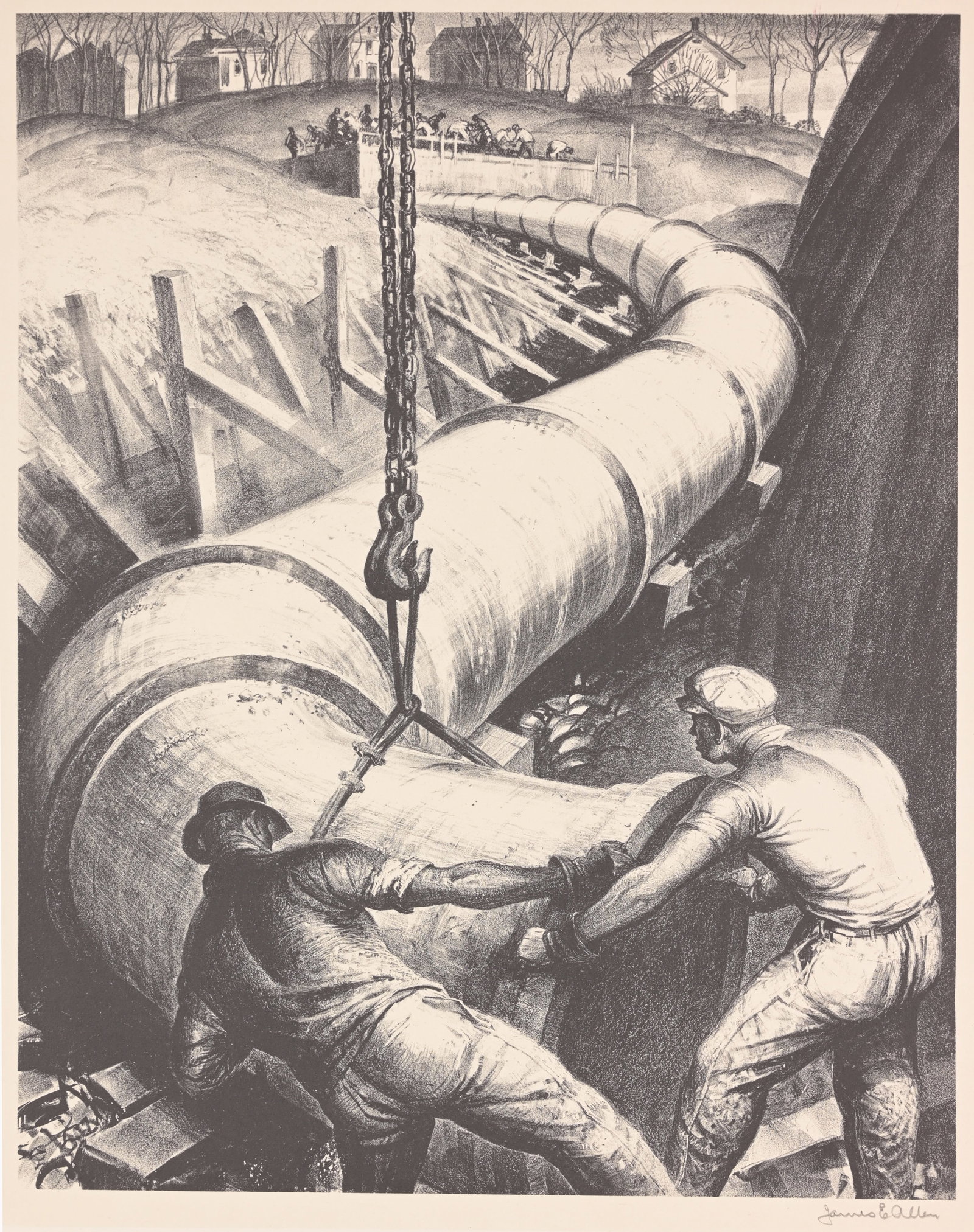James E Allen (1894 - 1964) "S-Curve" - 1937 (1 of 6)