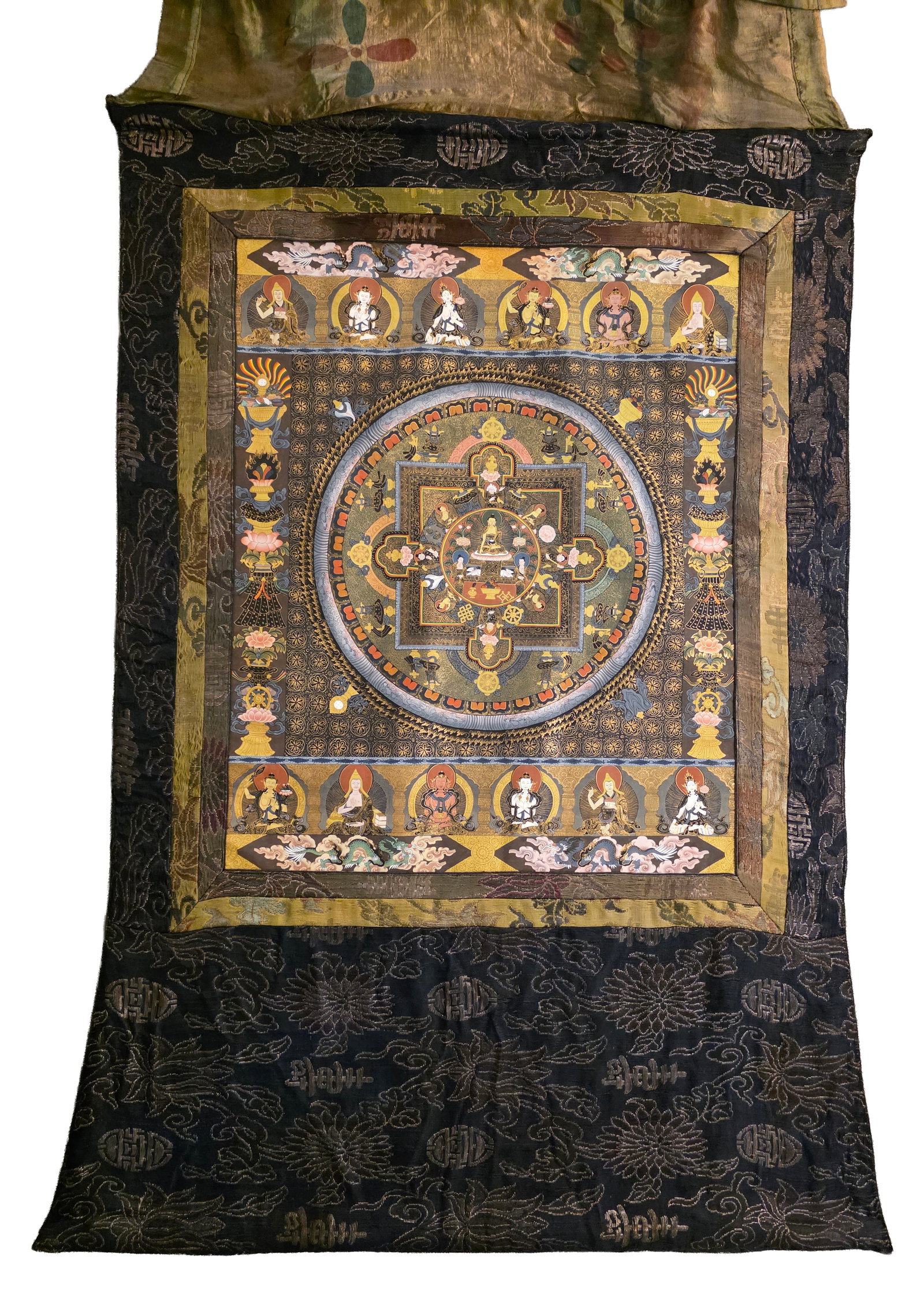 Antique Tibetan Buddhist Mandala Thangka (1 of 9)