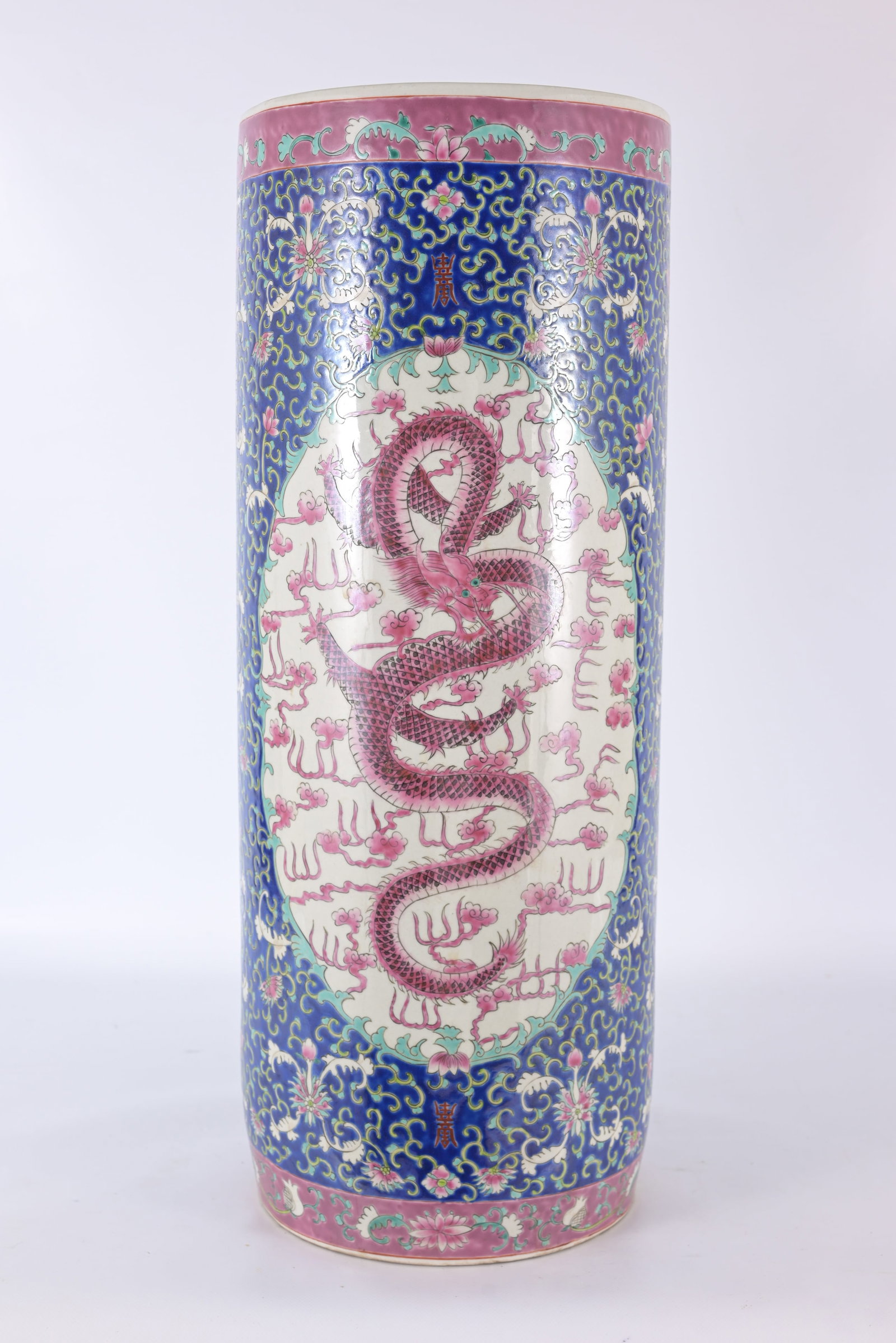 Chinese Export Porcelain Umbrella Stand (1 of 9)