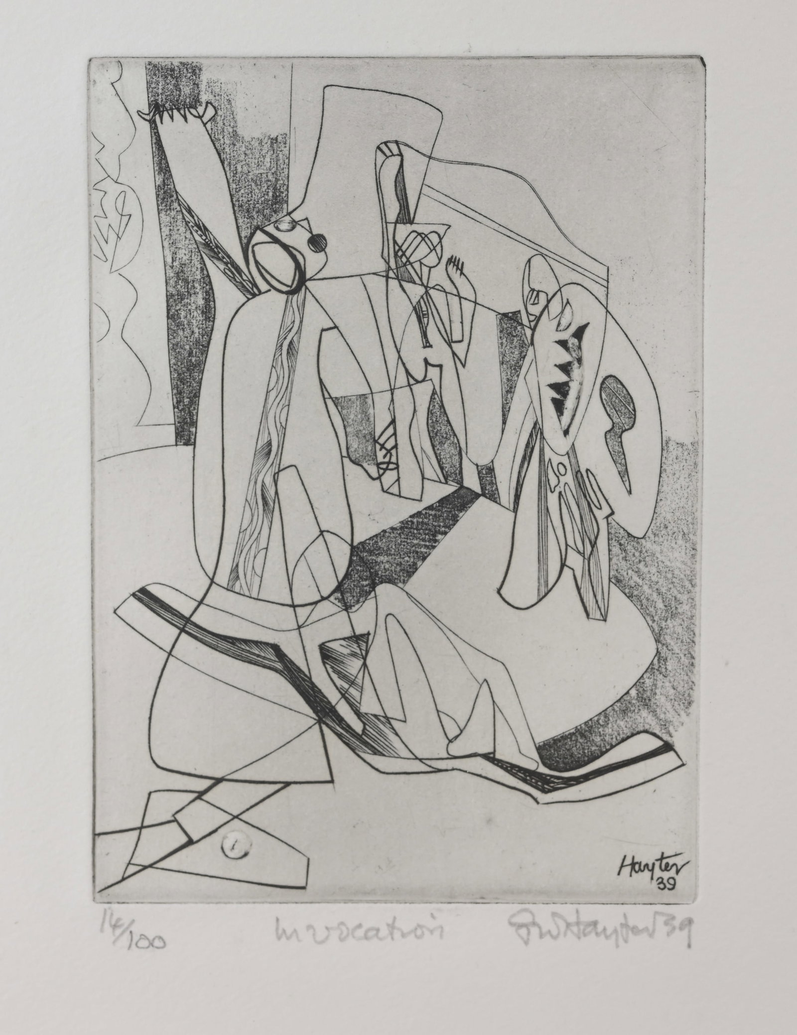 Stanley William Hayter (1901 - 1988) "Invocation" (1 of 4)
