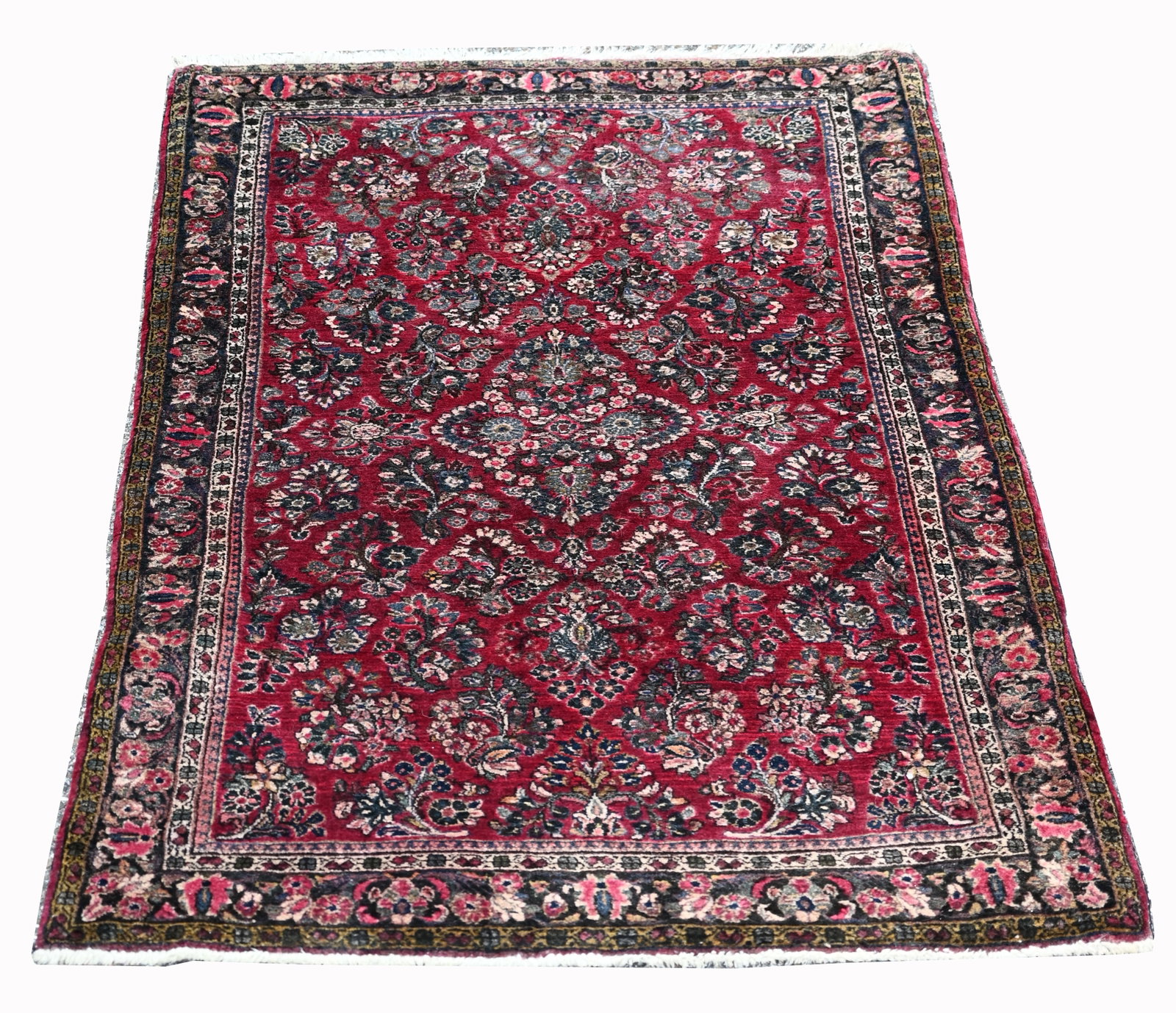 Semi-Antique Sarouk Rug - 4'9" x 3' (1 of 9)