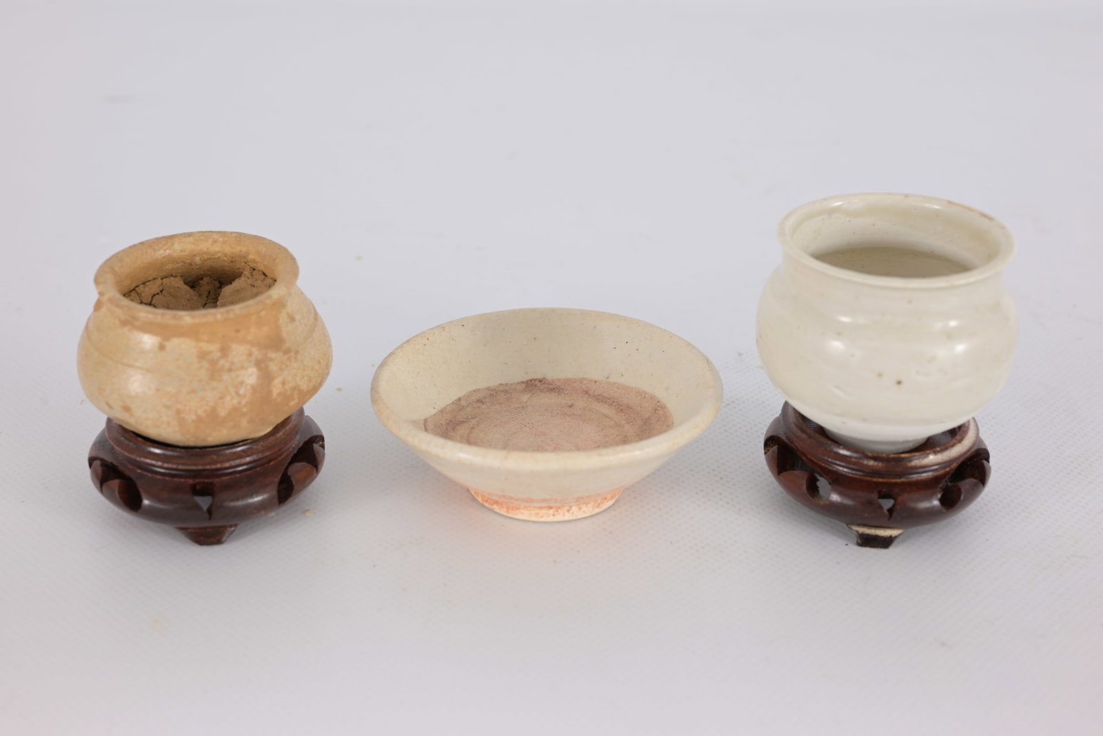 (3) Early Antique East Asian Ceramic Vessels (1 of 4)