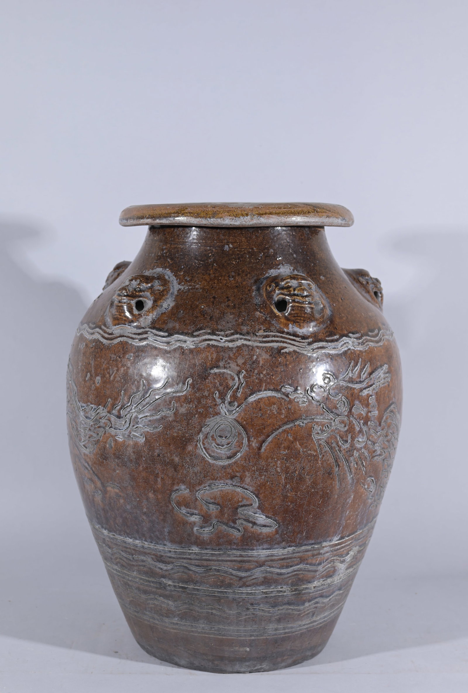 Song Dynasty Brown-Glazed Martaban Storage Jar (1 of 7)