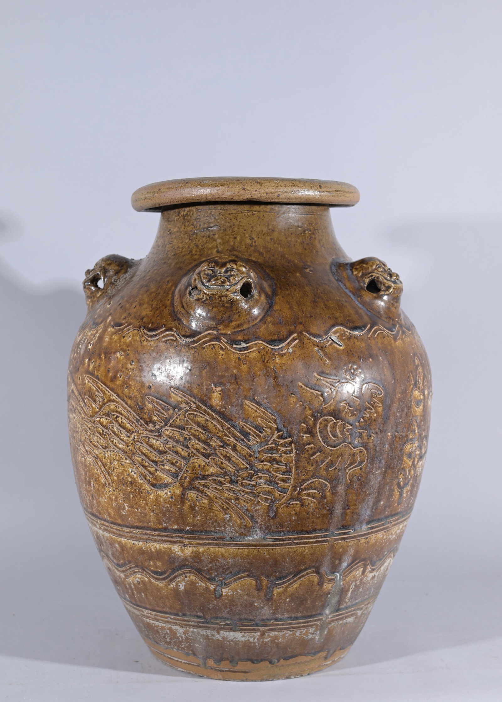 Song Dynasty Brown-Glazed Martaban Storage Jar (1 of 8)