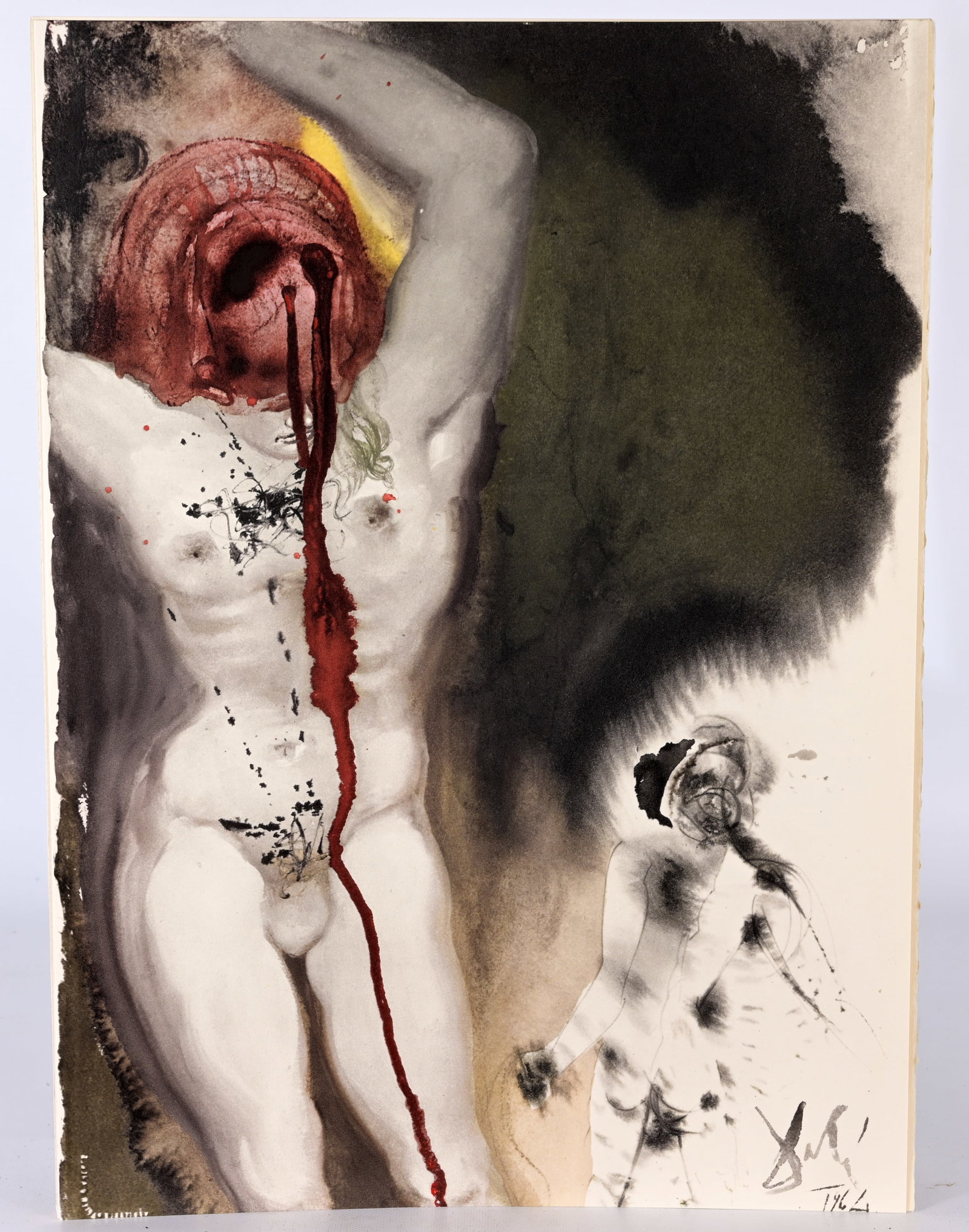 Dali - "David and the Philistine": Salvador Dali (Spanish, 1904 - 1989) "David and the Philistine" Color Lithograph. Signed in plate. Sheet Size: 19 x 13.75 in. Unframed. One of Salvador Dali's most ambitious undertakings, Biblia