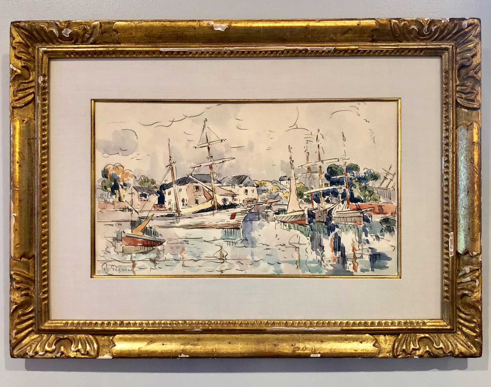Paul Signac (France, 1863-1935) "Le Port" (1 of 5)