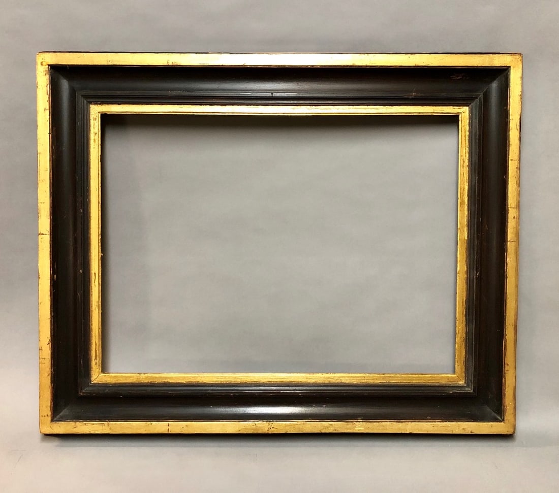 18th/19th Century Carved Gilt & Painted Wood Frame (1 of 3)