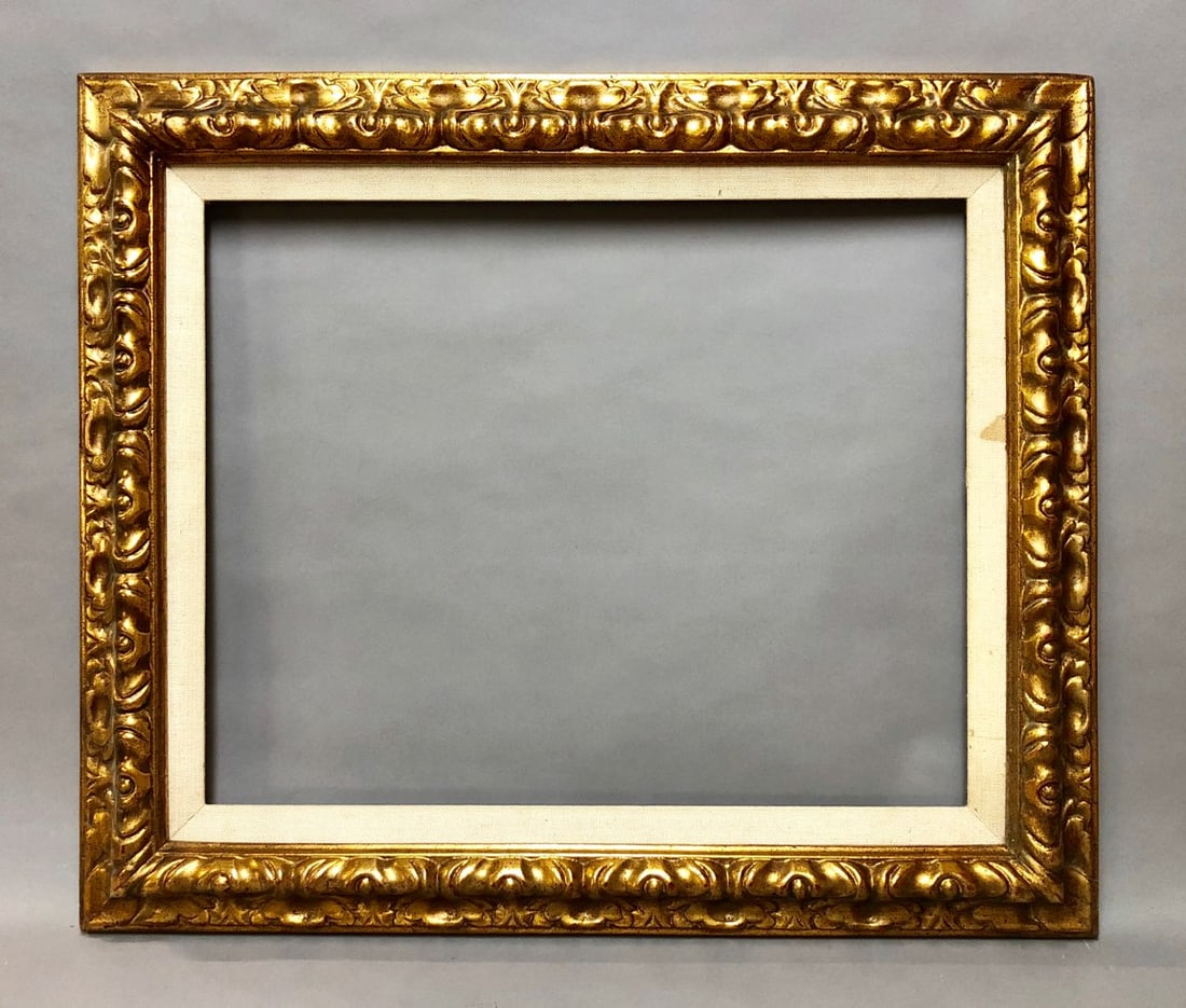 20th Century Gilt Wood Frame: 20th Century Gilt Wood Frame. Rabbet Size: 16 x 20 in. Overall Framed Size: 21.75 x 25.75 in.