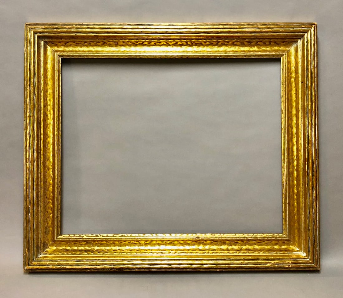 Late 19th - Early 20th C Carved Gilt Wood Frame: Late 19th - Early 20th Century Carved Gilt Wood Frame. Rabbet Size: 16.25 x 20.25 in. Overall Framed Size: 21.75 x 25.75 in.