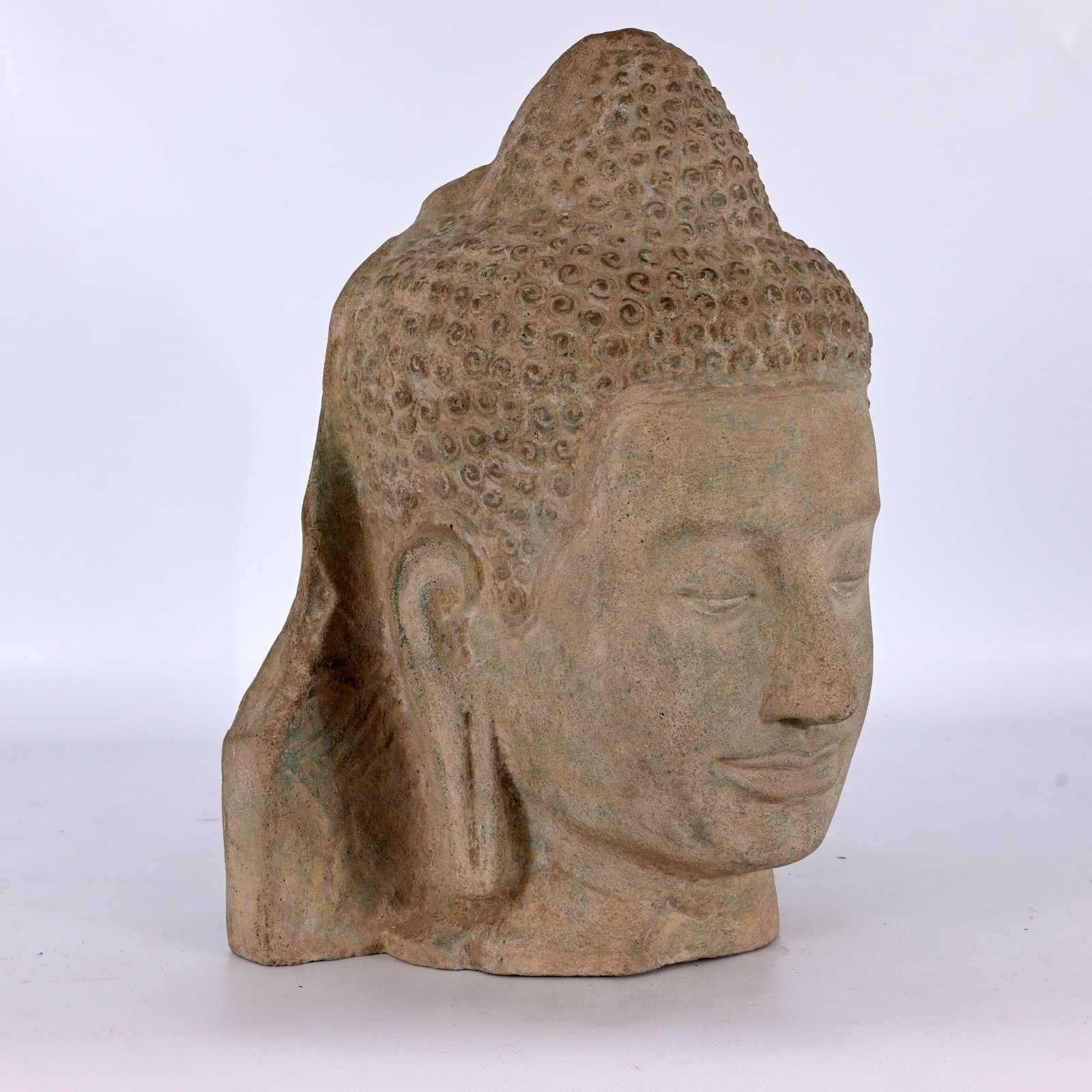Cast Sculpture of Thai Buddha Head (1 of 8)